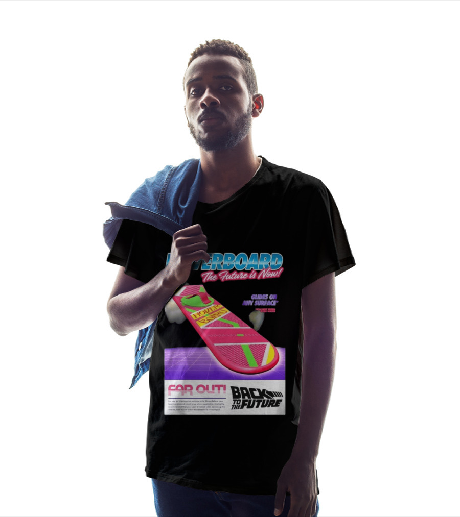 Back To The Future Hoverboard The Future Is Now Ride On And Surface Far Out T-Shirt