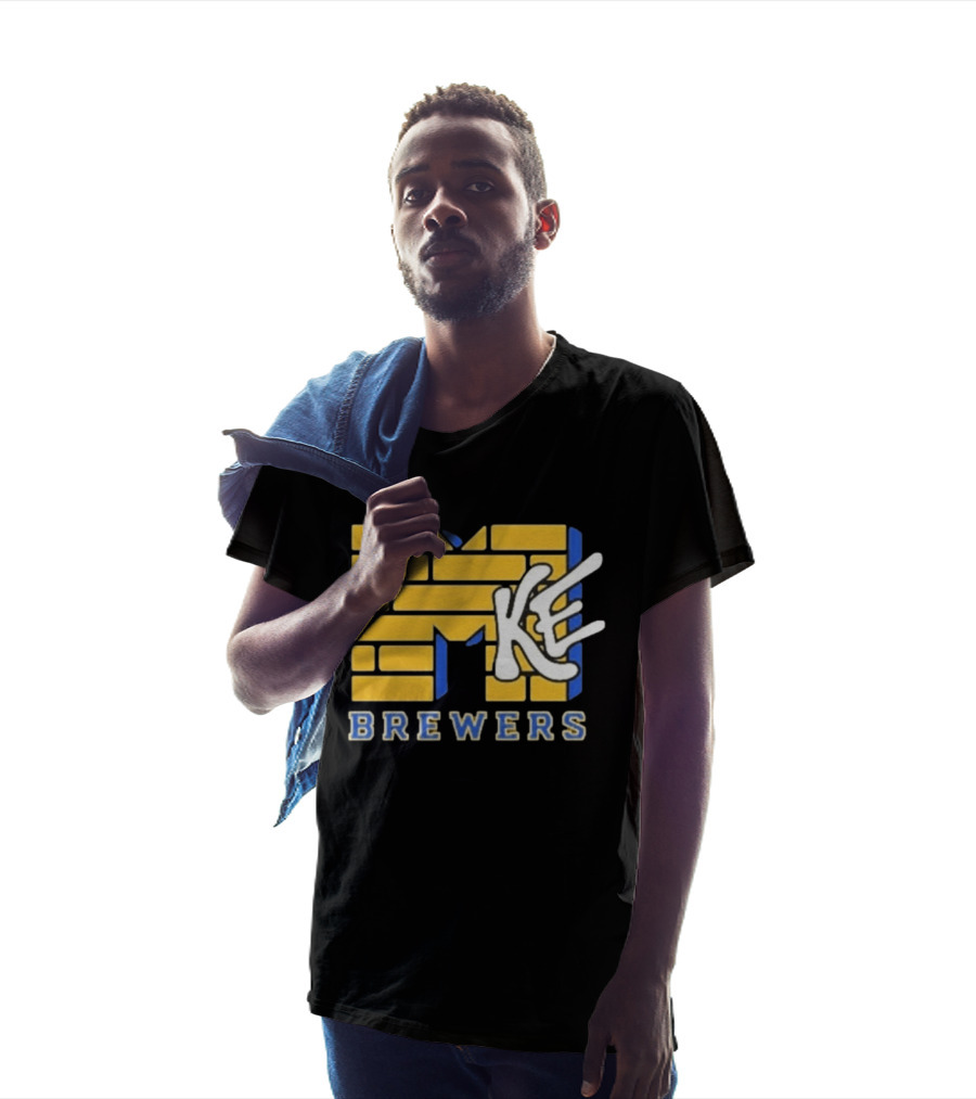 MKE Milwaukee Brewers MTV MLB Baseball T-Shirt