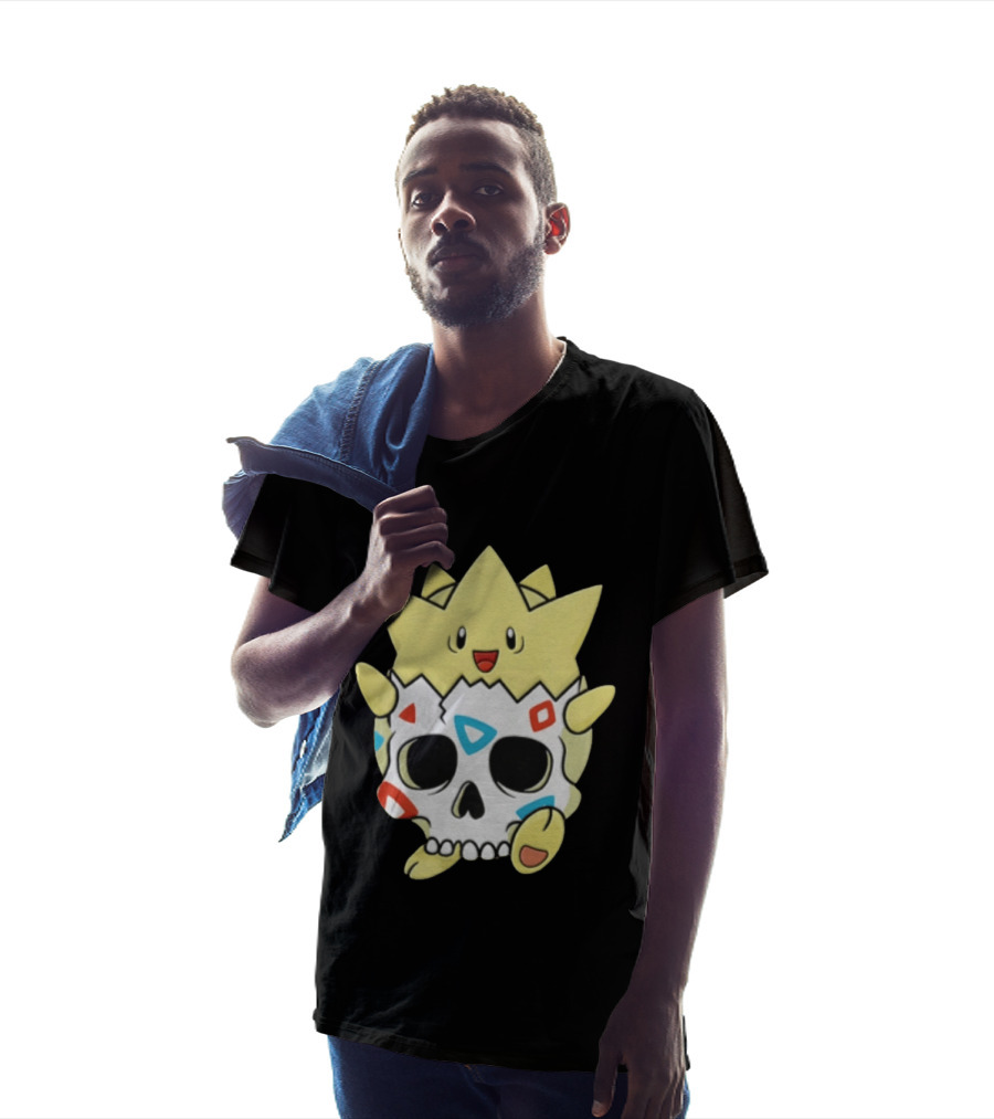 Togepi Skull Fusion Pokemon Anime Gaming Fan T-Shirt