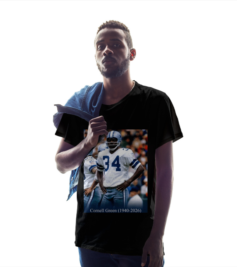 Cowboy Regs Cornell Green 1940 2026 Dallas Football Legend T-Shirt