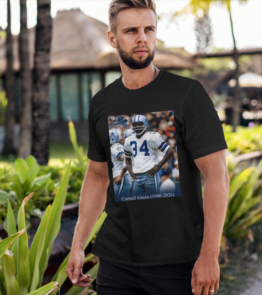 Cowboy Regs Cornell Green 1940 2026 Dallas Football Legend T-Shirt
