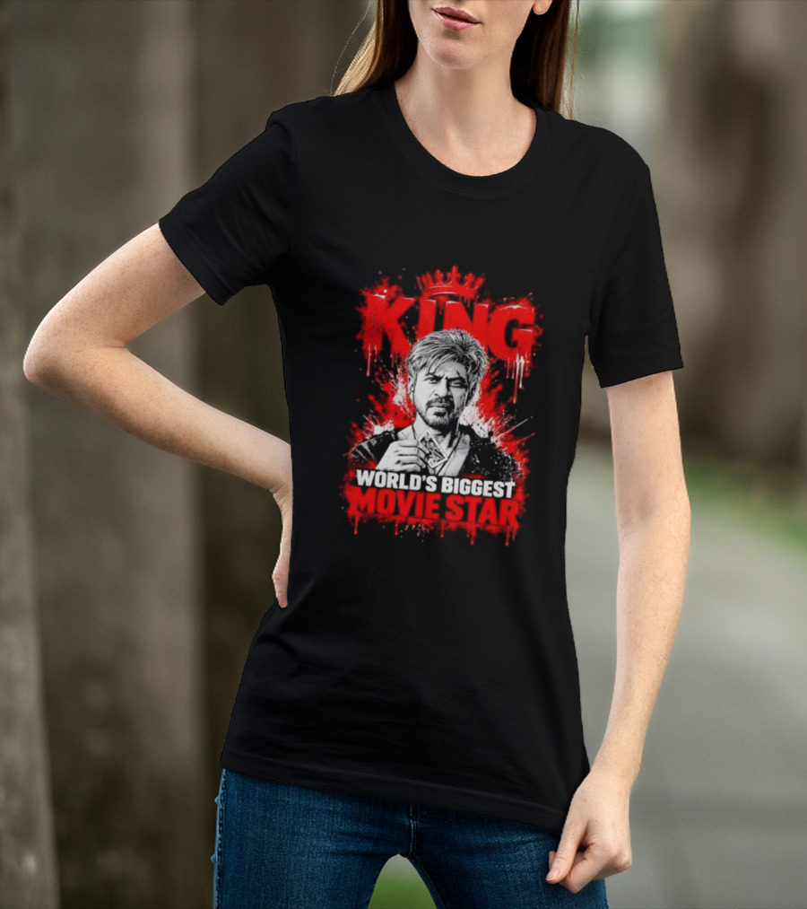King Shah Rukh Khan World's Biggest Movie Star T-Shirt