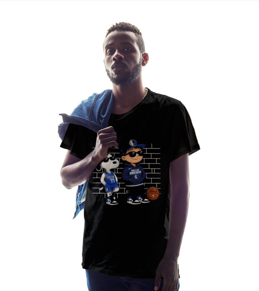 Snoopy Luka Dončić Dallas Mavericks Basketball Fan T-Shirt