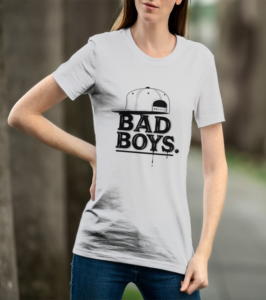 Bad Boys Hat Parental Advisory Explicit Content T-Shirt