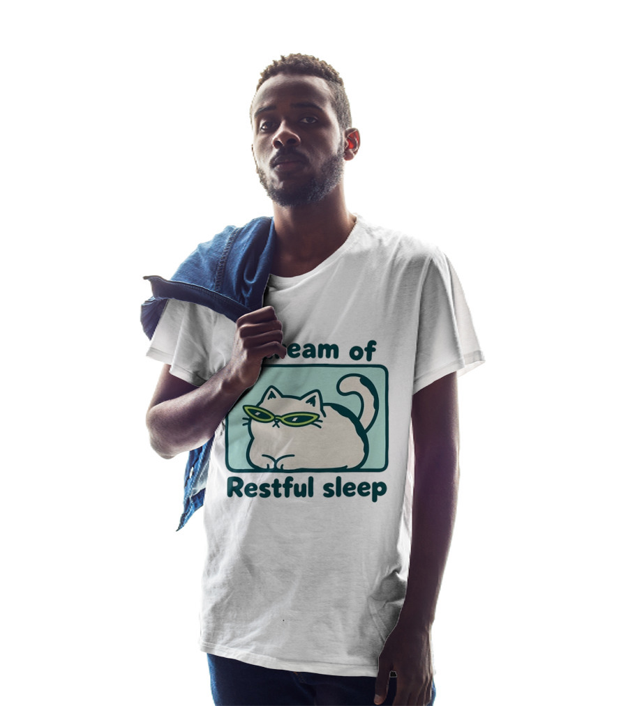 I Dream Of Restful Sleep Cat With Sunglasses T-Shirt