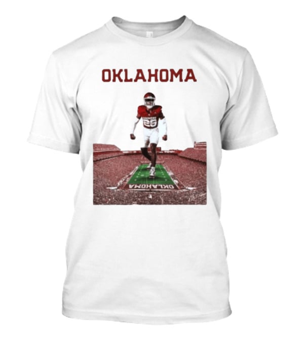 Oklahoma Sooners 2026 Football Media Guide No 26 Stadium Run T-Shirt