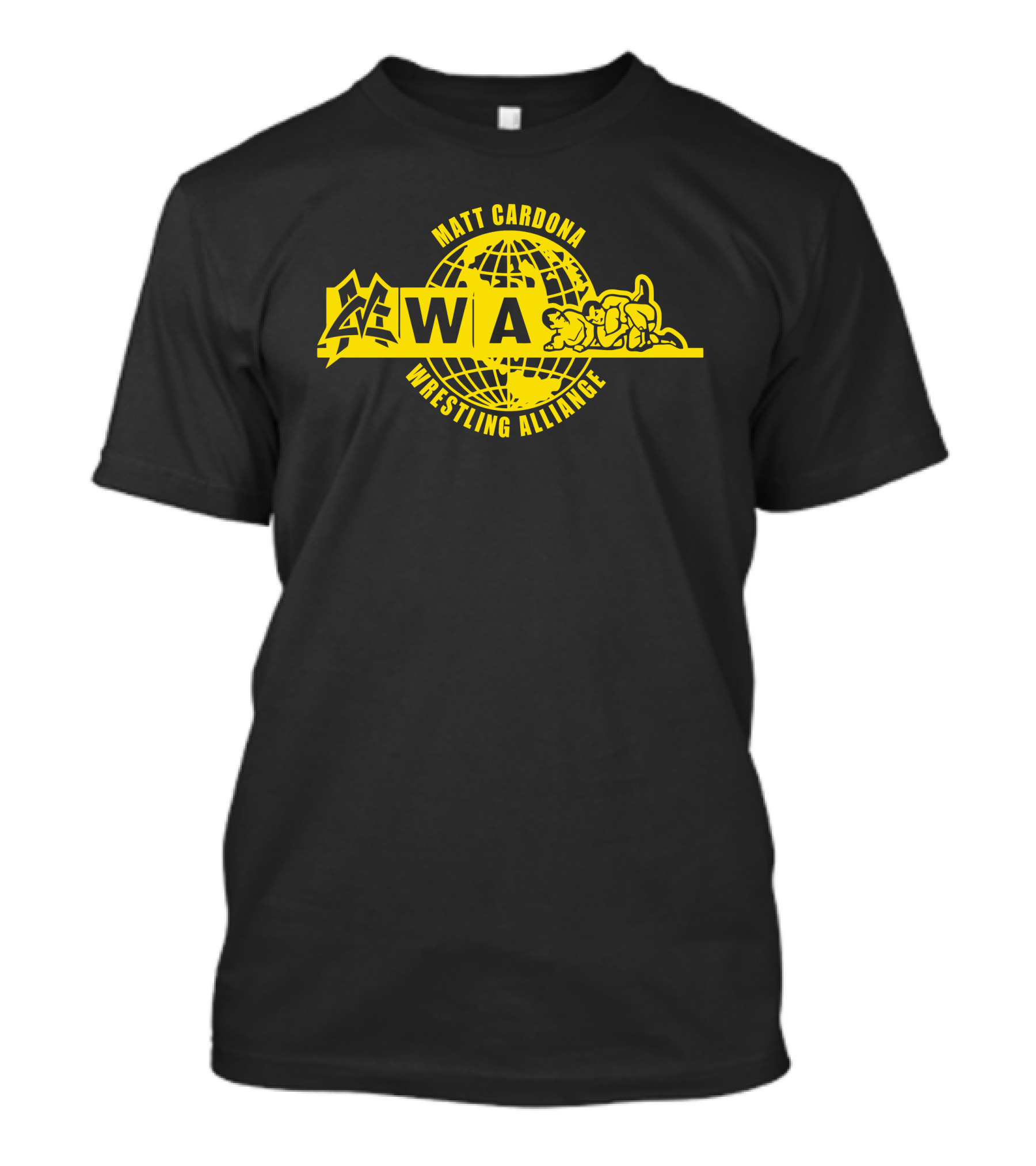 Matt Cardona Wrestling Alliance MCWA 9066 Logo Yellow T-Shirt