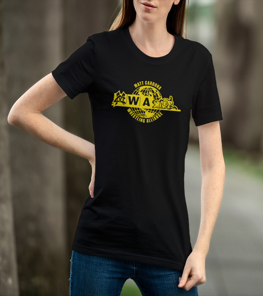 Matt Cardona Wrestling Alliance MCWA 9066 Logo Yellow T-Shirt