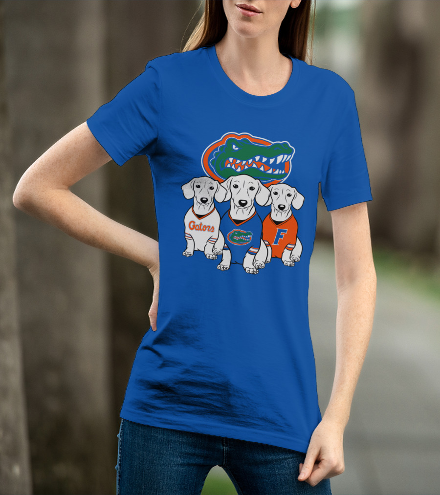 Florida Gators Dachshund Dogs T-Shirt