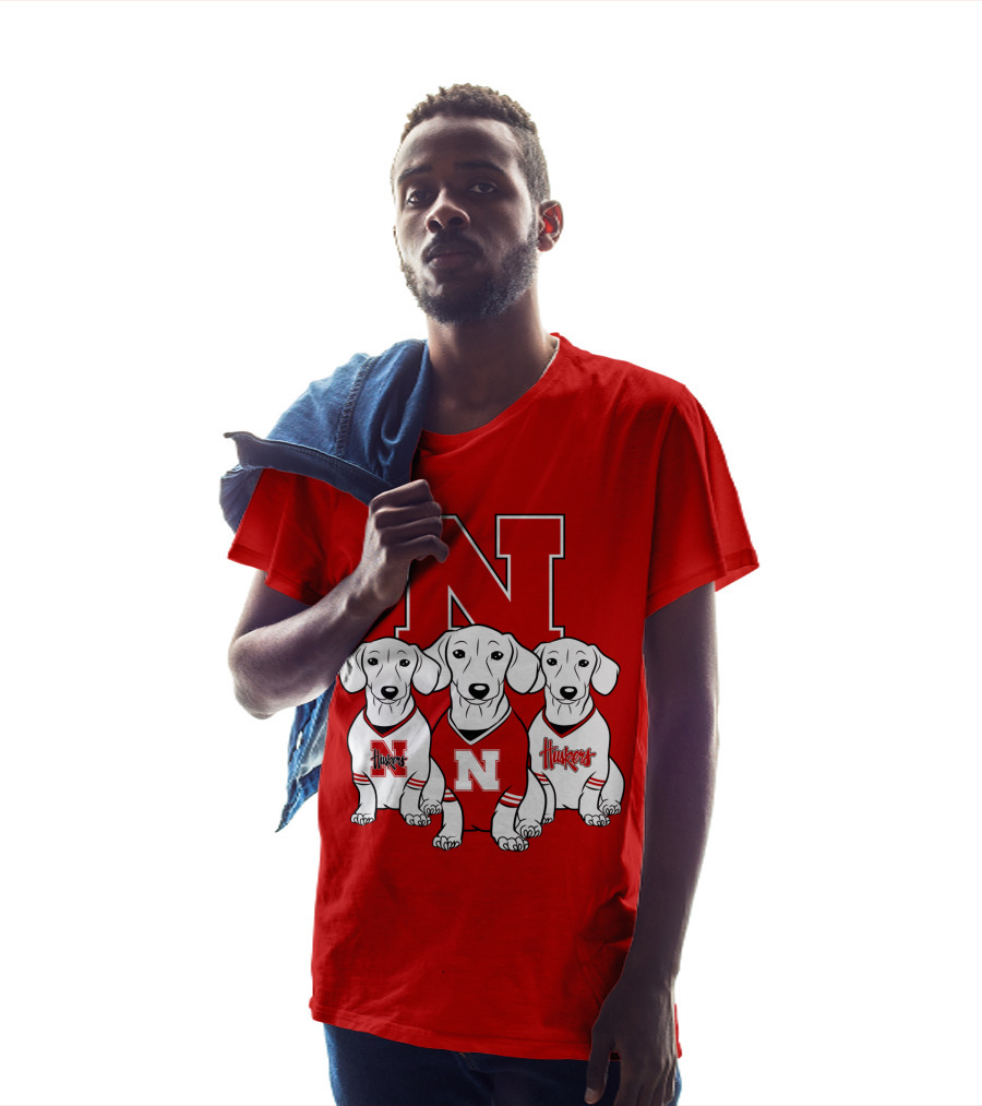 Nebraska Huskers Dachshund T-Shirt