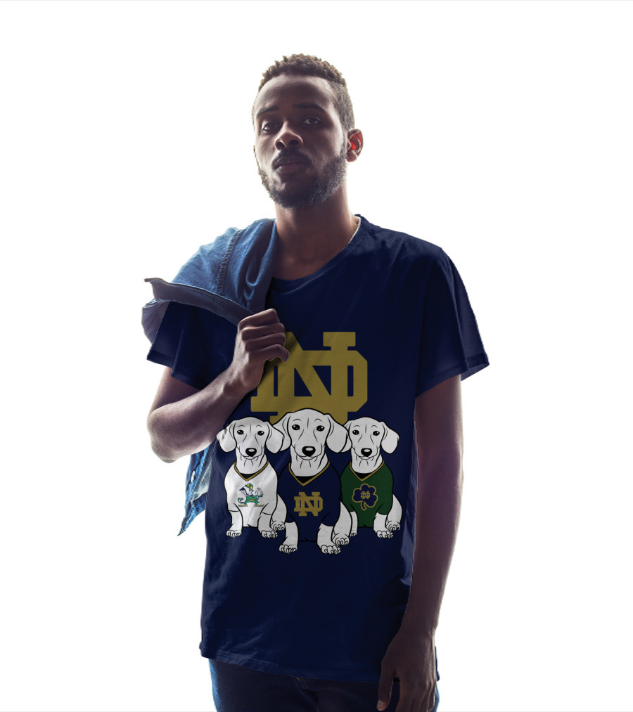 Dachshund Notre Dame Fighting Irish T-Shirt