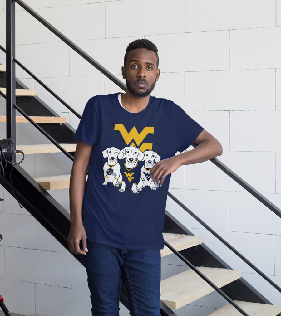 Wvu Mountaineers Dogs T-Shirt