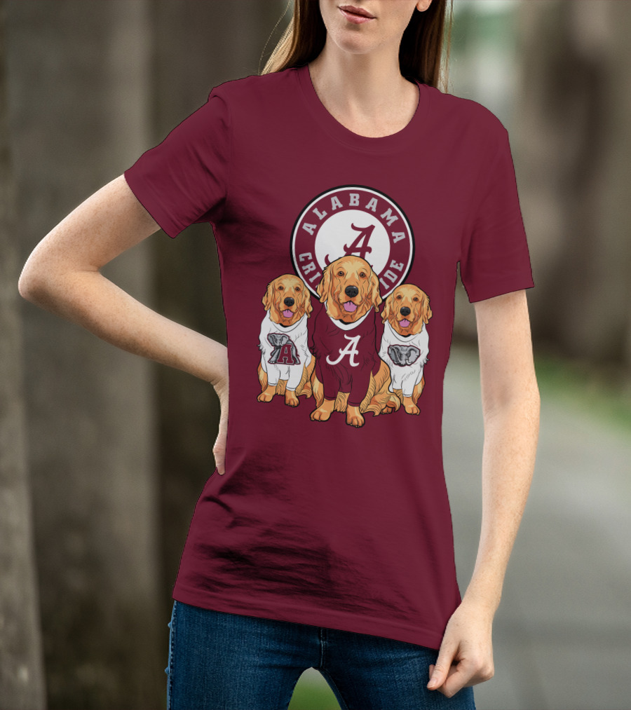 Alabama Crimson Tide Golden Retrievers T-Shirt