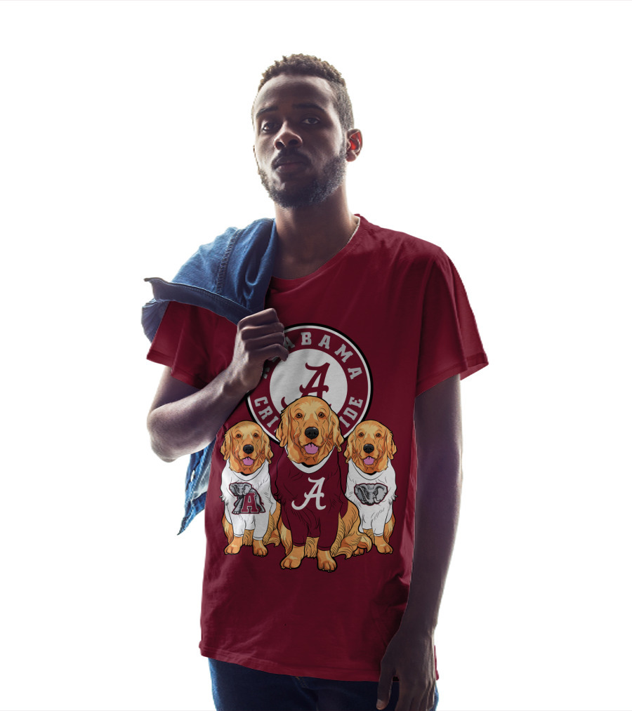 Alabama Crimson Tide Golden Retrievers T-Shirt