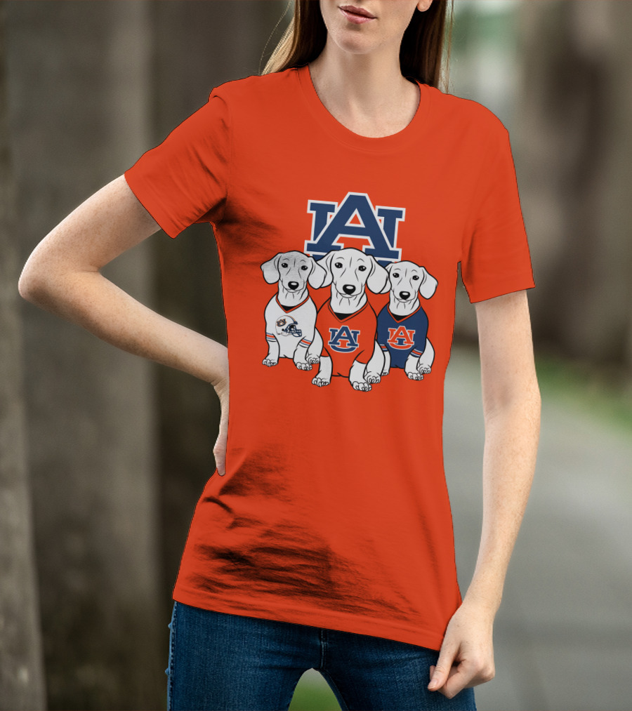 Auburn University Bulldogs Orange And Blue T-Shirt