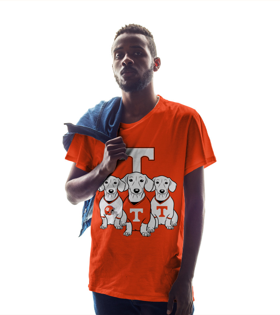 Clemson Tennessee Dog Trio T-Shirt