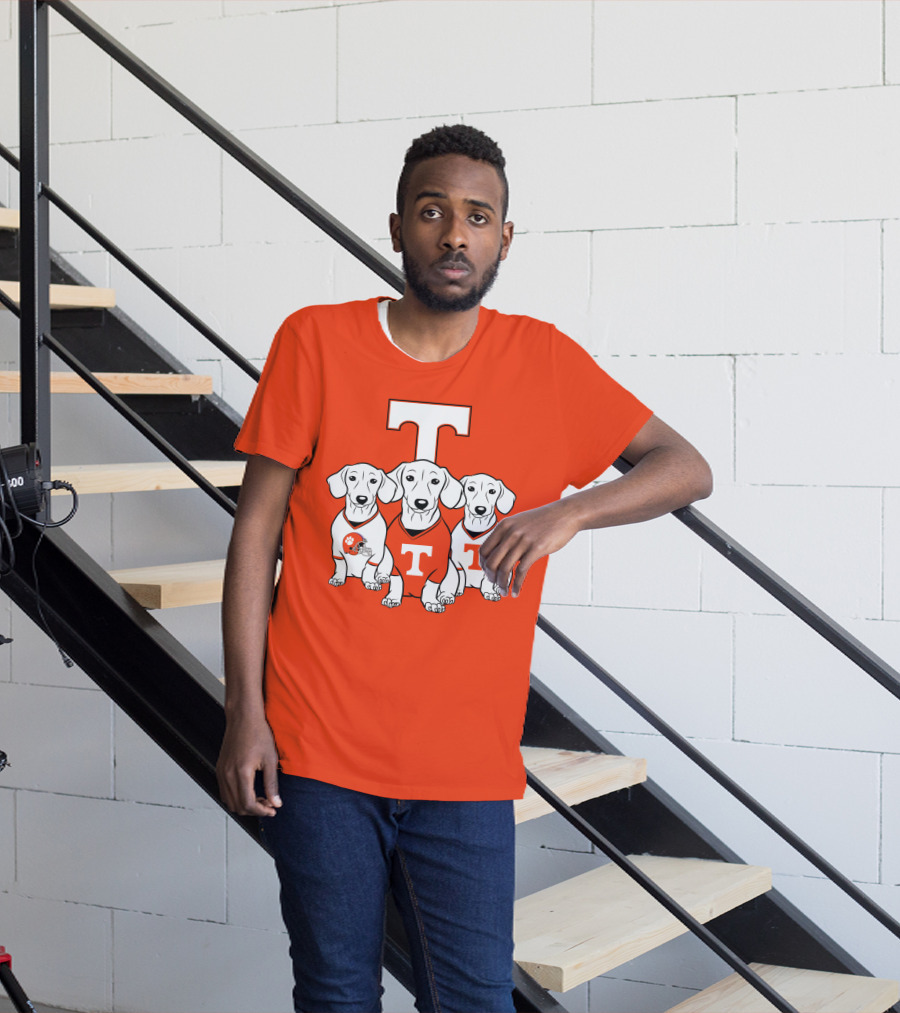 Clemson Tennessee Dog Trio T-Shirt