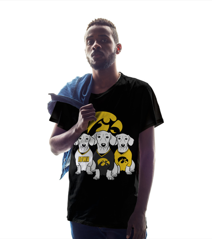 Iowa Hawkeyes Dachshund Trio T-Shirt