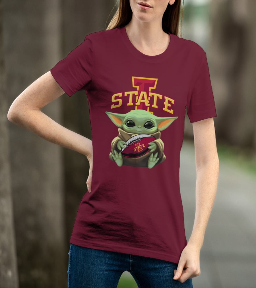 Baby Yoda Iowa State Football T-Shirt