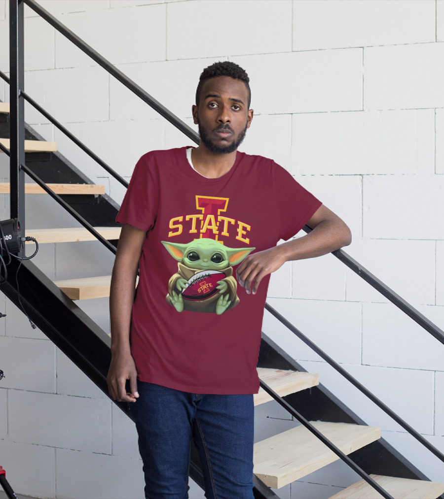 Baby Yoda Iowa State Football T-Shirt