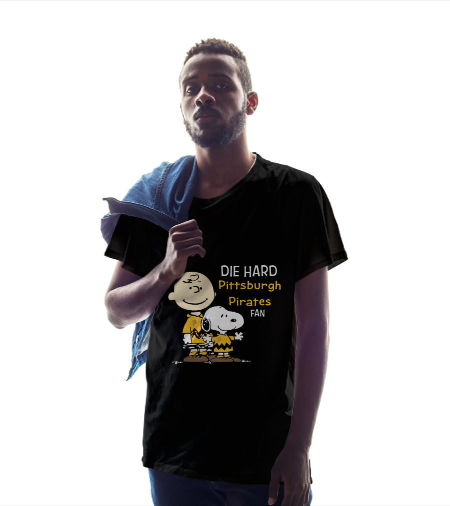 Die Hard Pittsburgh Pirates Fan Snoopy And Charlie Brown T-Shirt