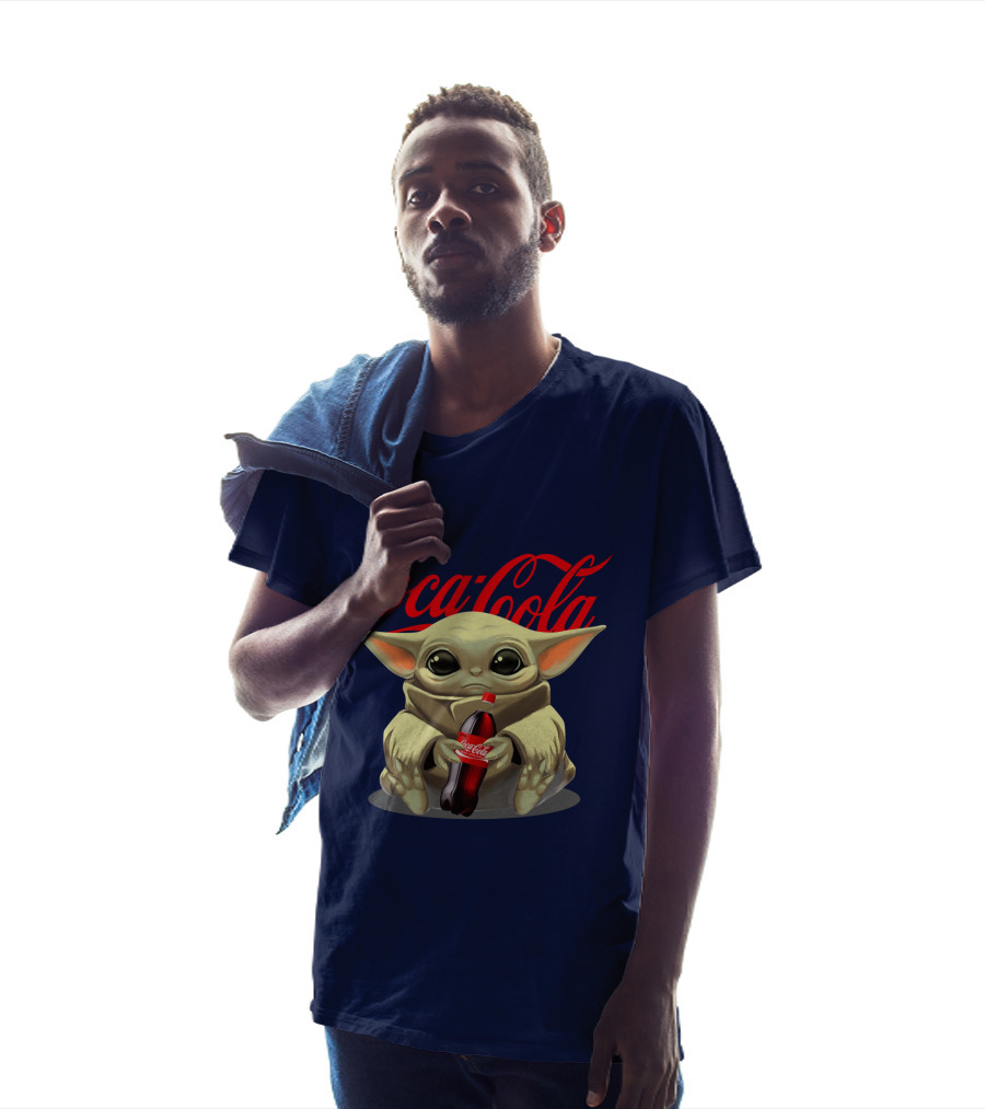 Star Wars Baby Yoda Holds Coca Cola Bottle T-Shirt