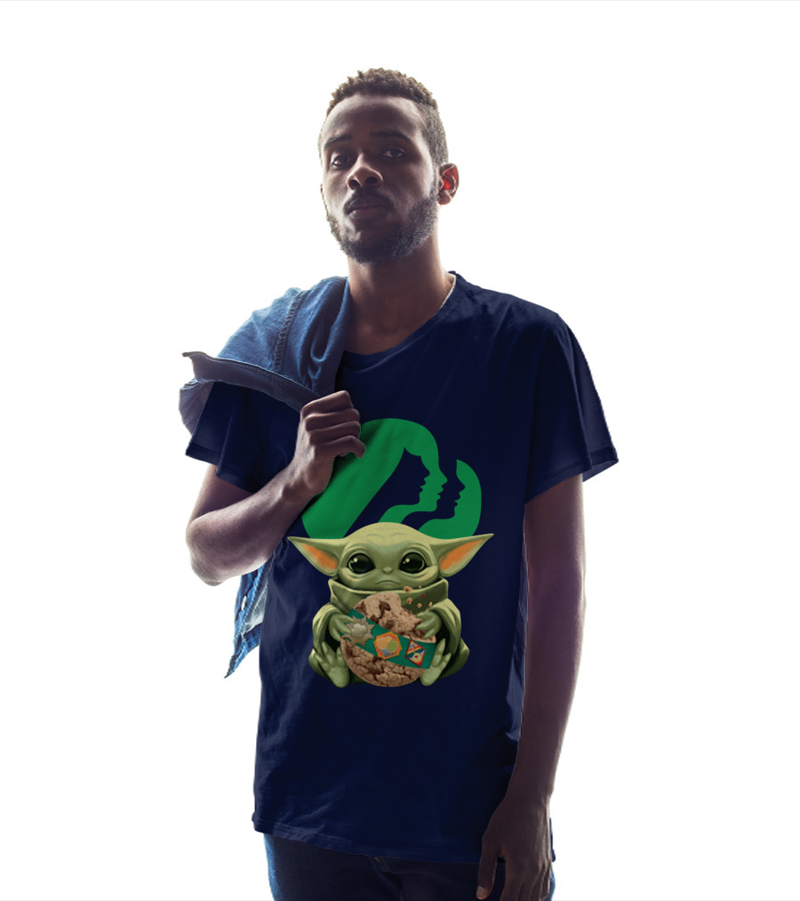 Star Wars Baby Yoda Hug Girl Scout Cookie T-Shirt