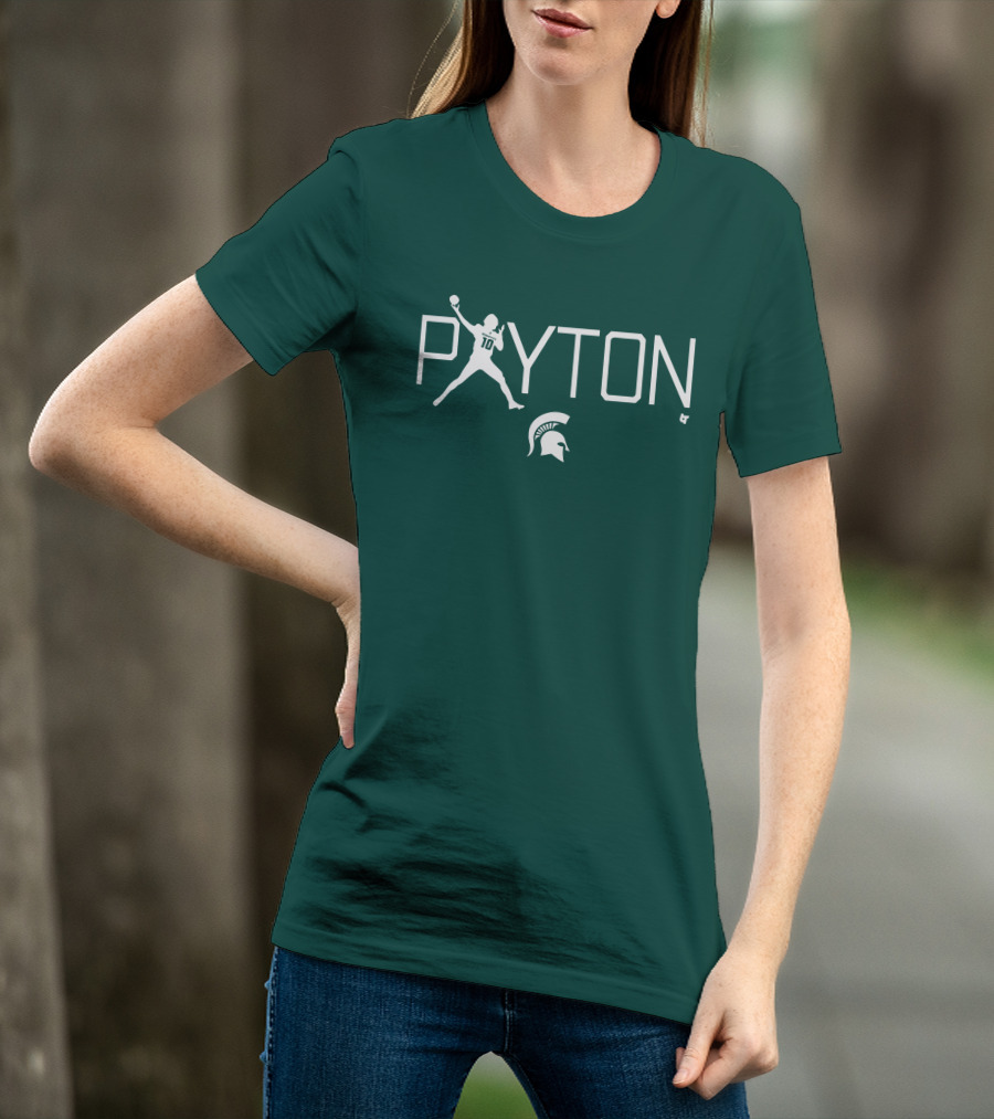 BreakingT Payton Thorne Michigan State Football Spartan Helmet T-Shirt