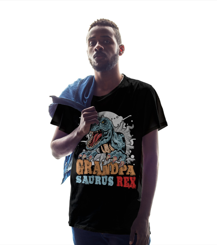 Grandpasaurus Rex Dinosaur Grandpa T-Shirt