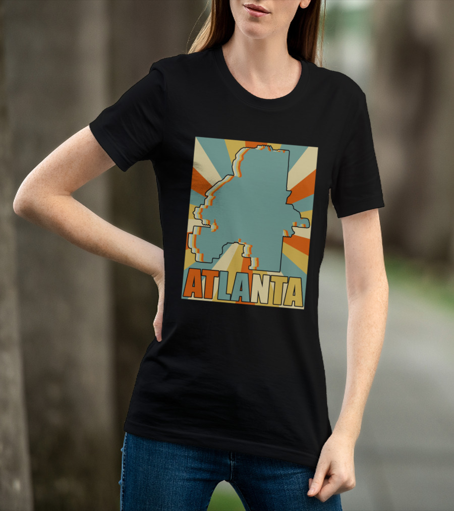 ATLANTA Retro Map T-Shirt