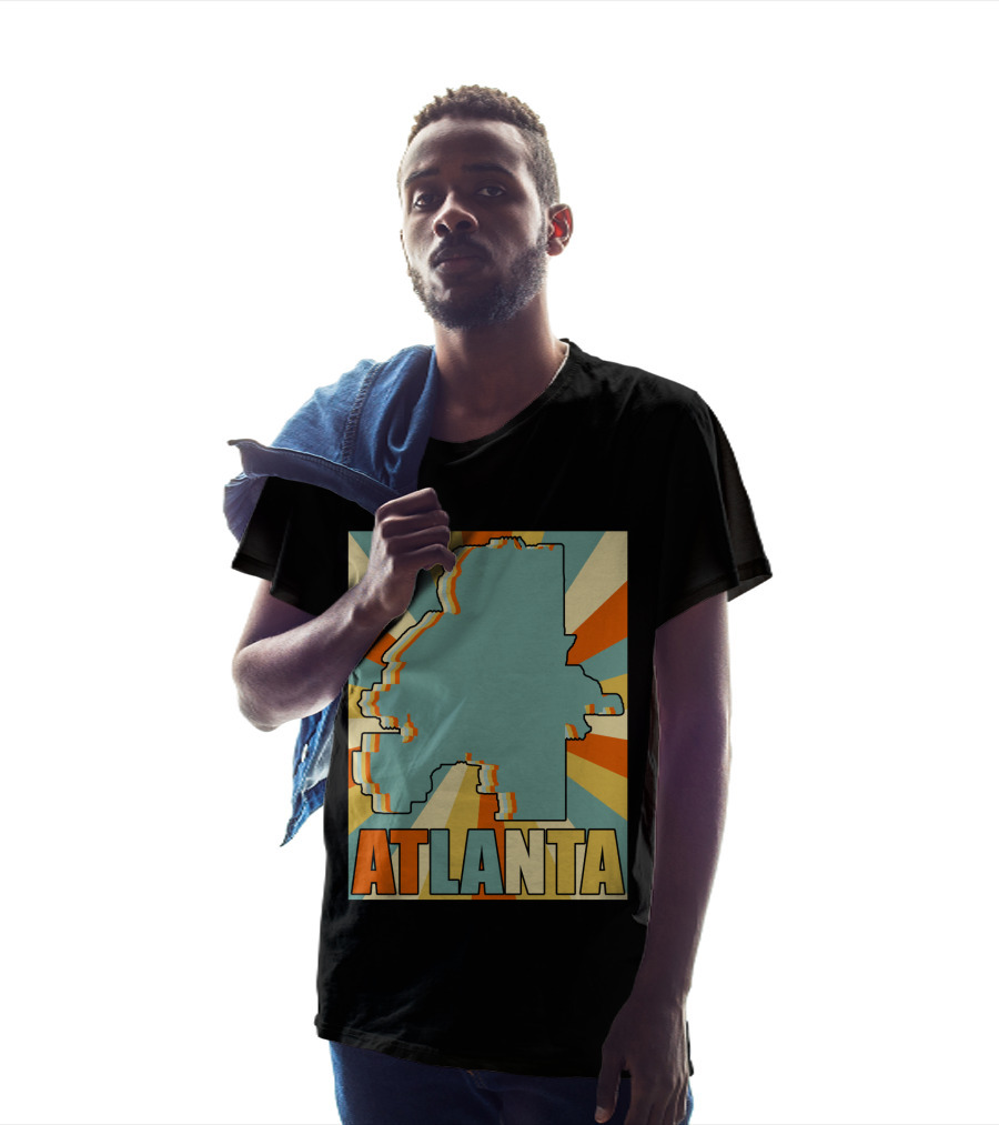 ATLANTA Retro Map T-Shirt