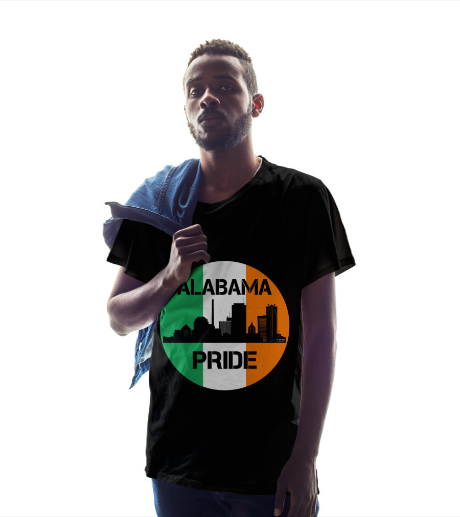 Alabama Pride Irish Flag Skyline T-Shirt