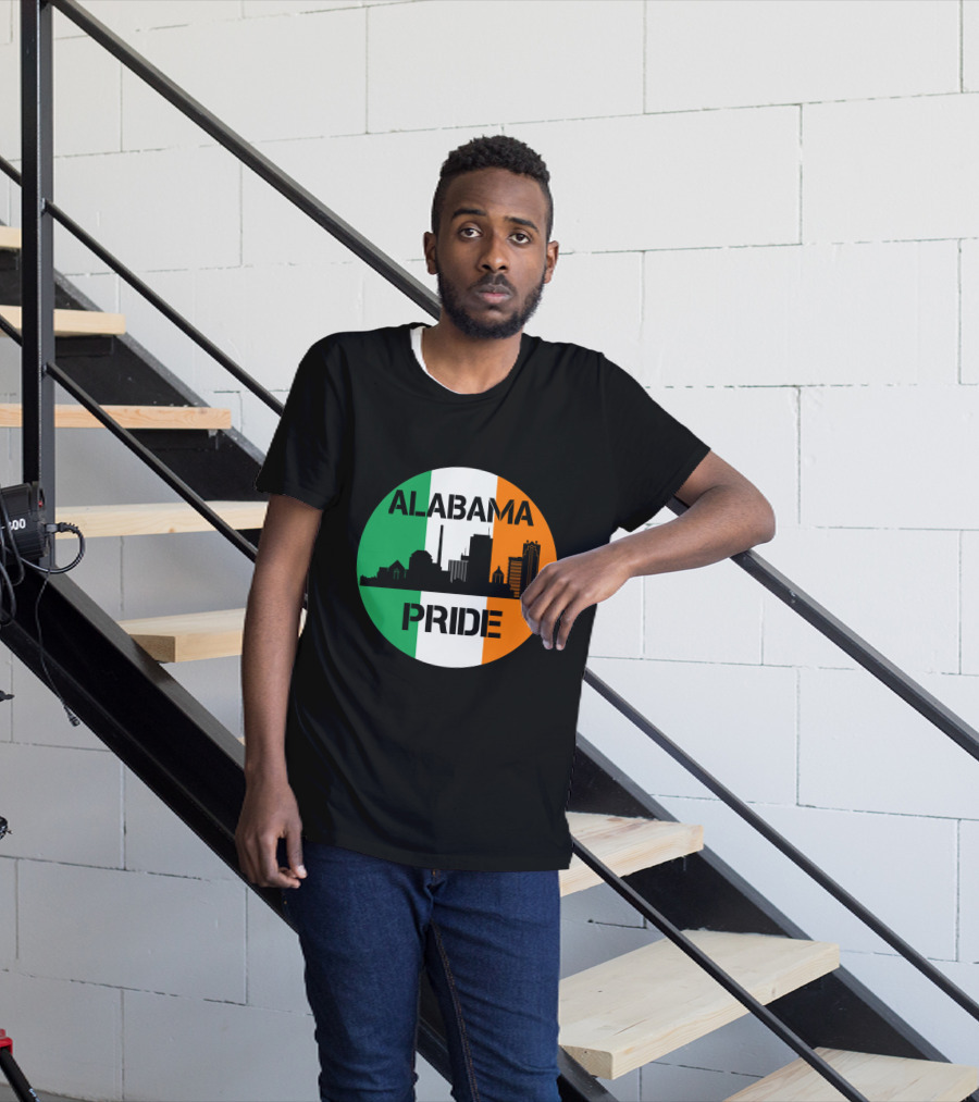Alabama Pride Irish Flag Skyline T-Shirt