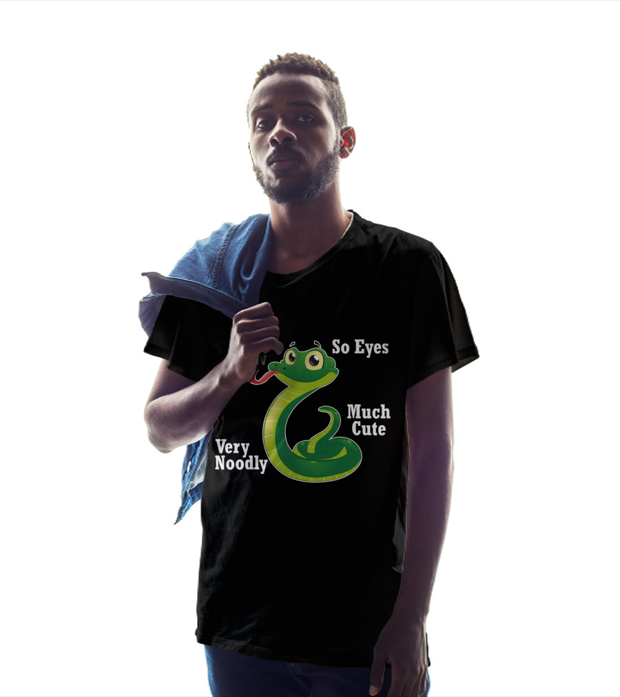 Wow Very Noodly So Eyes Much Cute Funny Snake T-Shirt