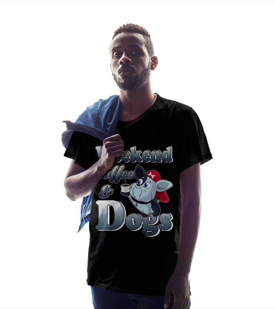 Weekend Coffee And Dogs Pirate Character T-Shirt