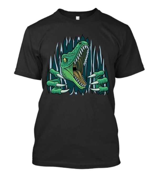 Dinosaur Captive Raptor Claw Breakout T-Shirt
