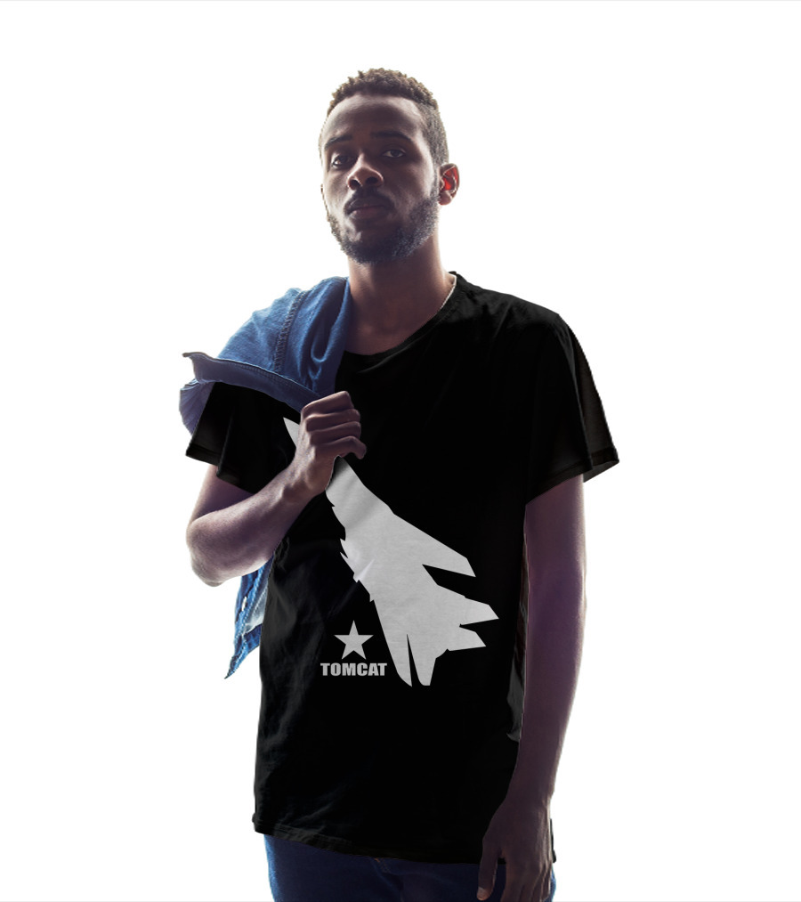 F 14 Tomcat Silhouette With Star T-Shirt