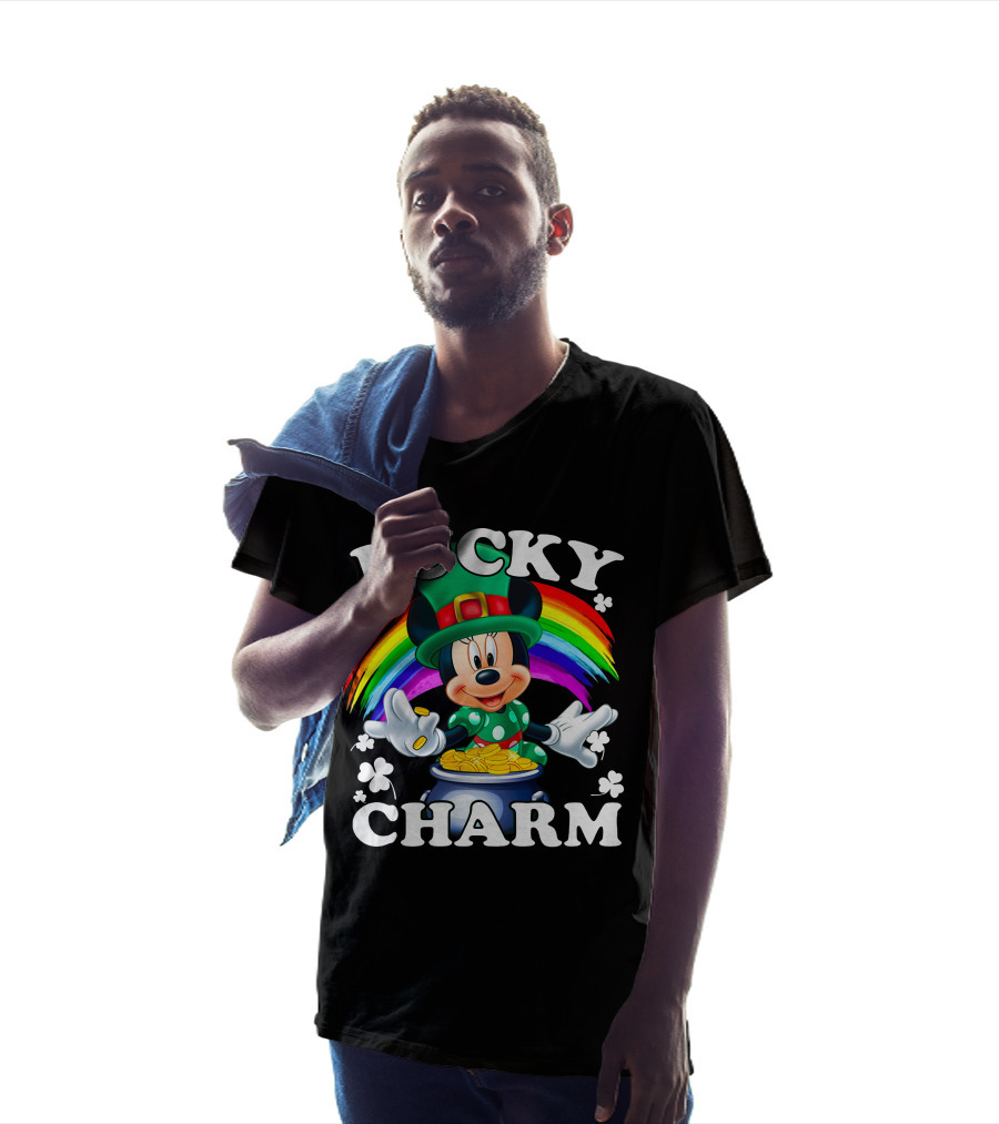 Lucky Charm Rainbow Mickey Pot Of Gold T-Shirt