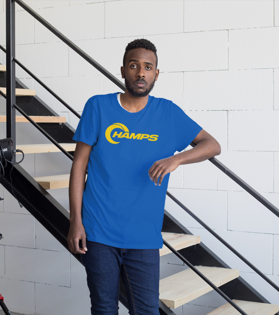 La Champs Danpatrick Yellow Crescent Rams Inspired Merch T-Shirt