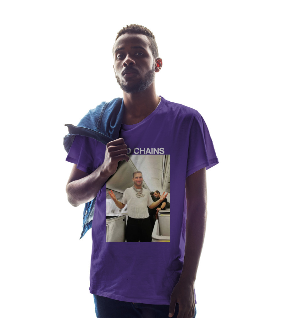 Kirko Chains Airplane Pose With Necklace T-Shirt