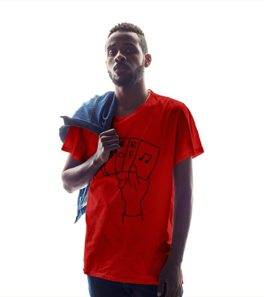 Deer Hoof Music Card Hand T-Shirt