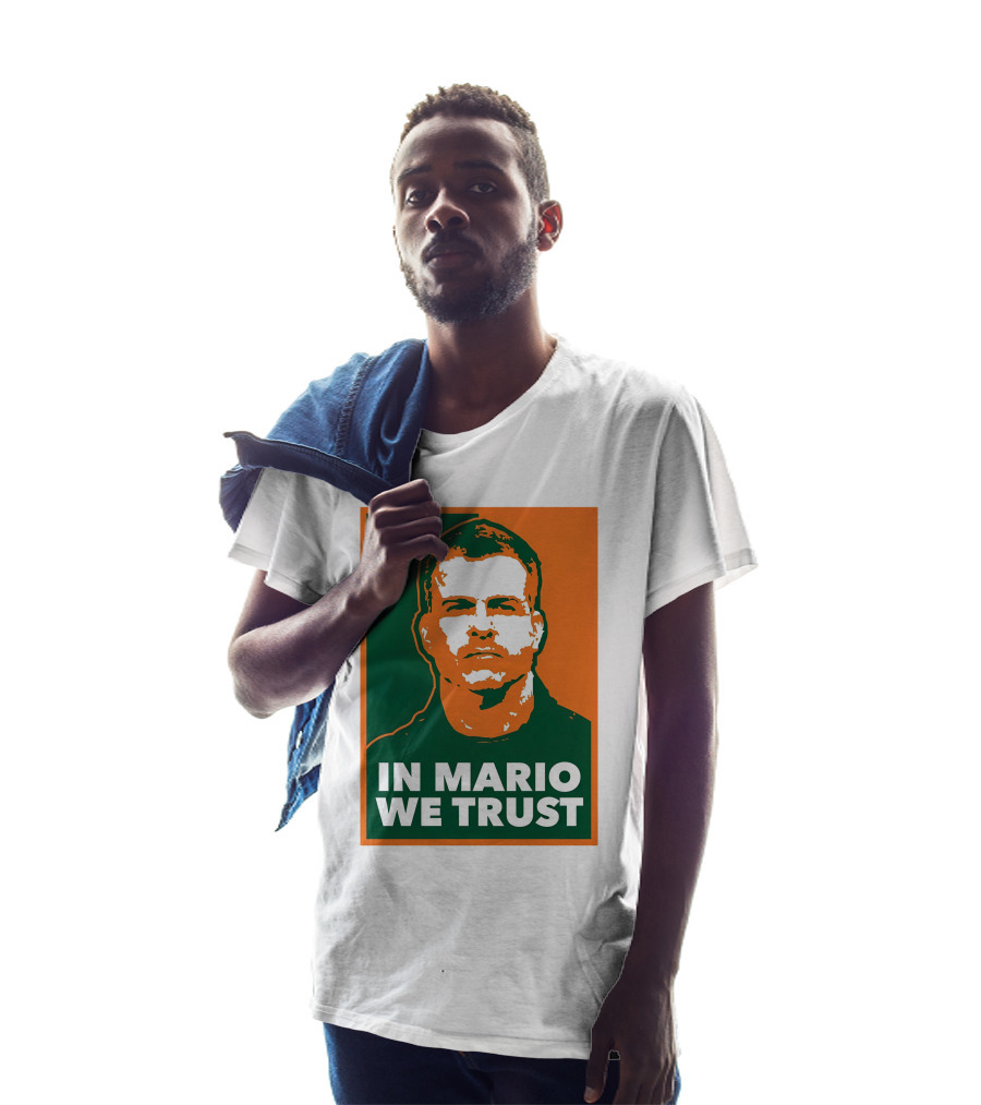 In Mario We Trust Retro Sports T-Shirt