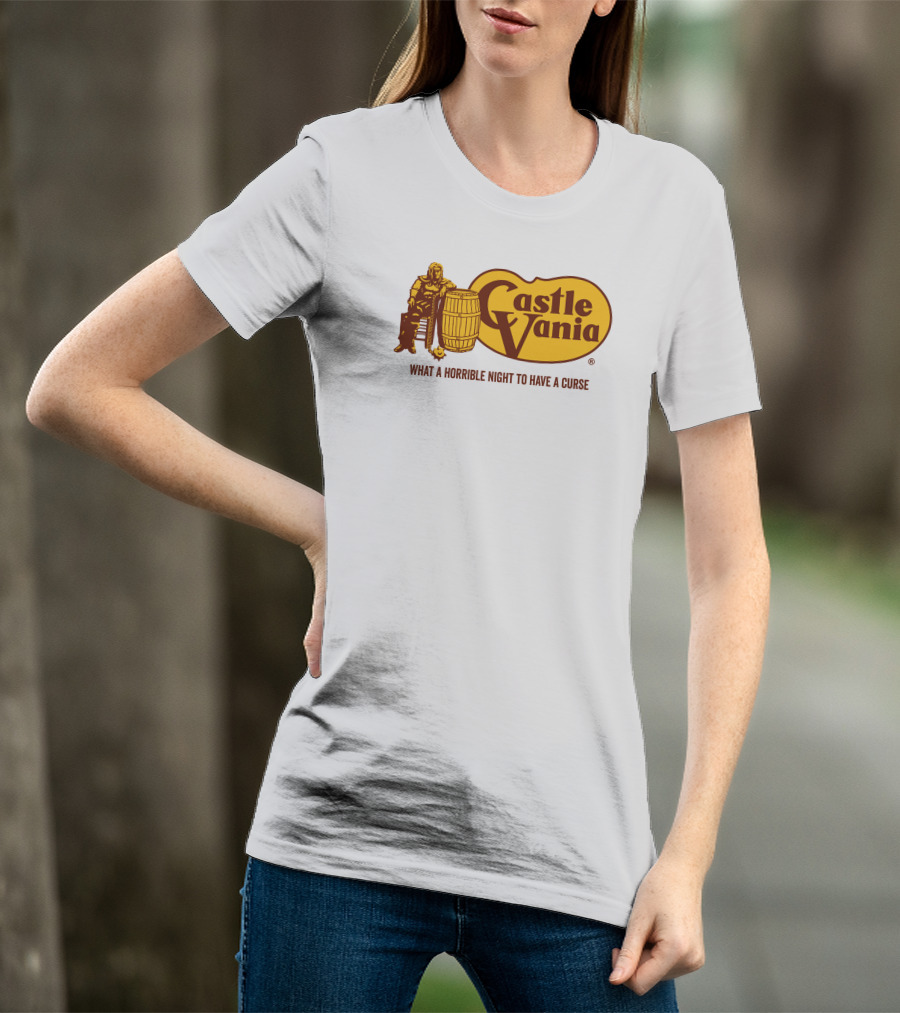 Castlevania What A Horrible Night To Have A Curse Barrel Icon Character T-Shirt