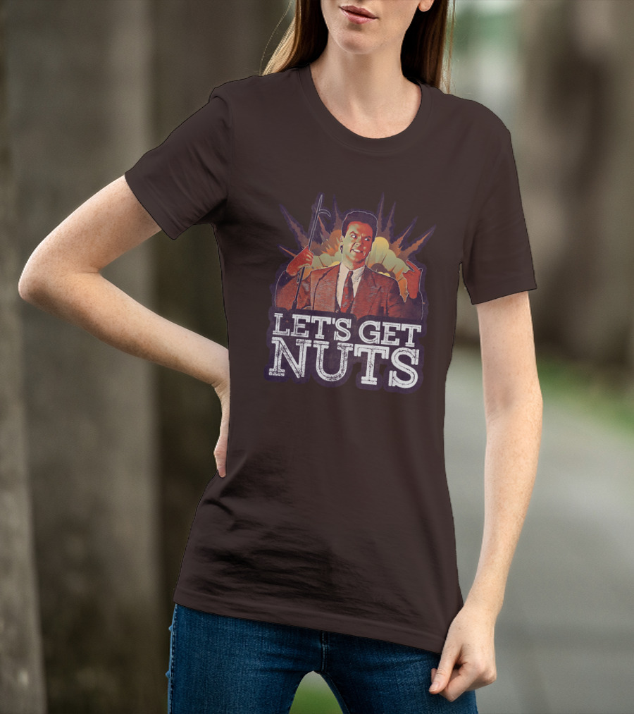 Let's Get Nuts Batman Joker Homage Explosion Scene T-Shirt