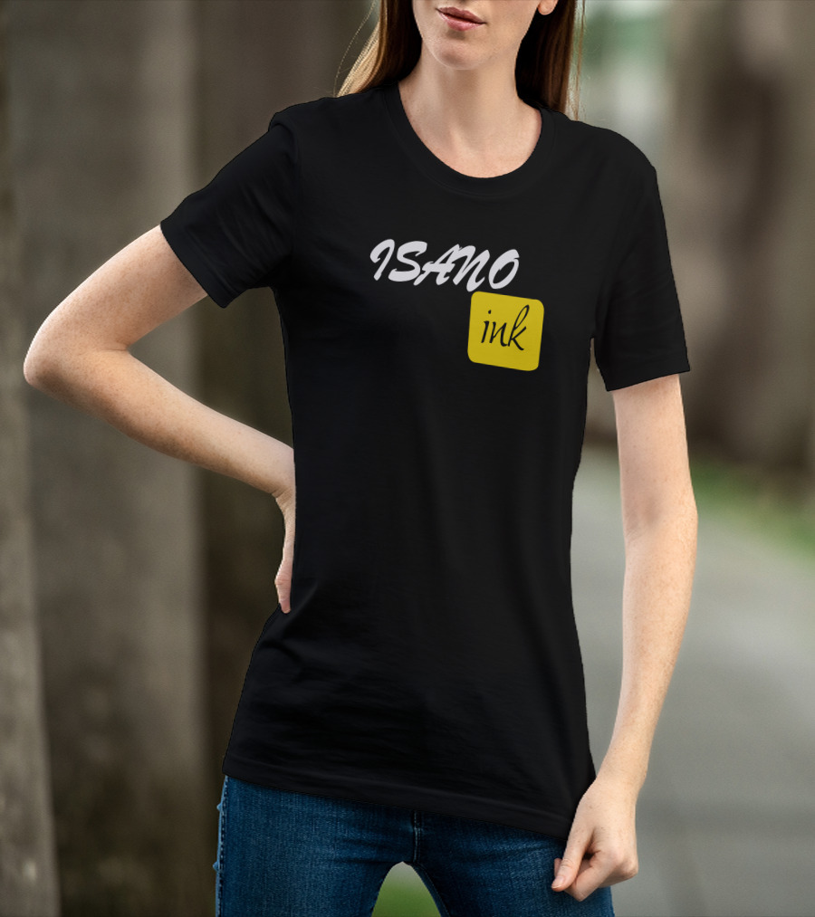 ISANO Ink Bold Minimalist Design Stylish Typography T-Shirt
