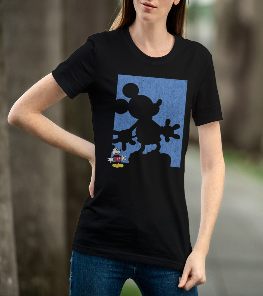 Disney Mickey Mouse Shadow Classic Iconic Pose T-Shirt