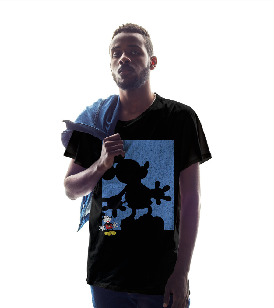 Disney Mickey Mouse Shadow Classic Iconic Pose T-Shirt