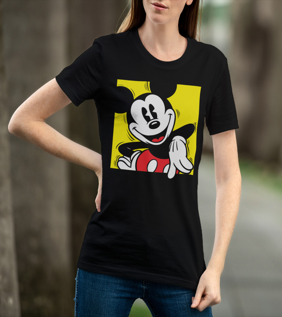 Mickey Mouse Vintage Yellow Frame Disney T-Shirt