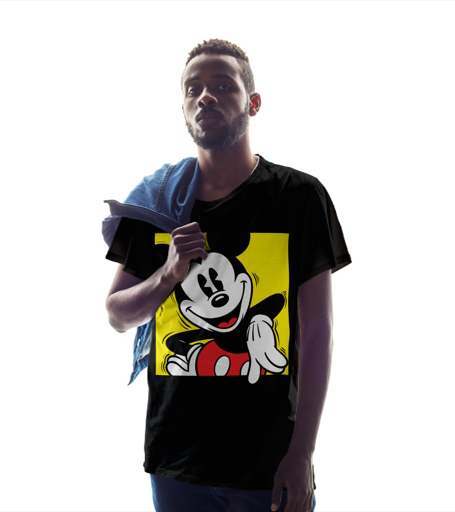 Mickey Mouse Vintage Yellow Frame Disney T-Shirt