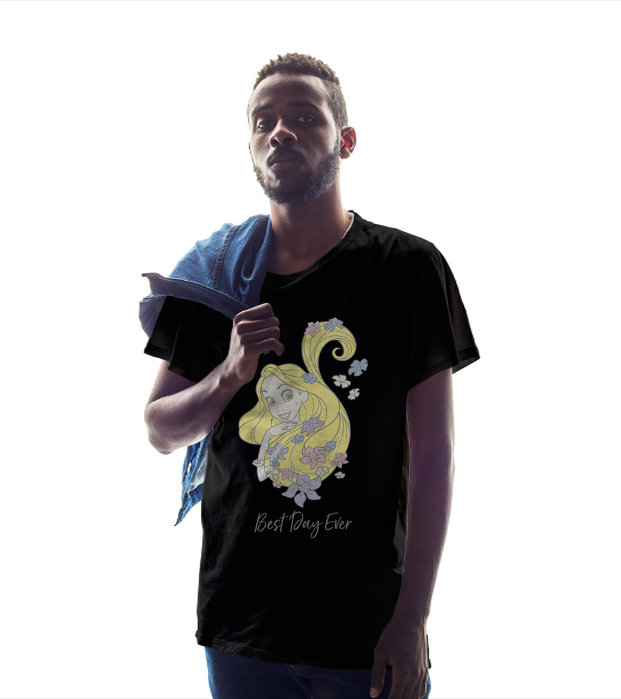 Disney Tangled Rapunzel Illustration Best Day Ever T-Shirt